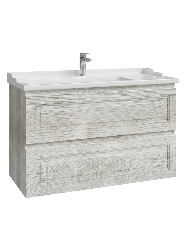 Тумба с раковиной Caprigo Wales 100 белый клен