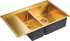 Мойка кухонная Paulmark Union PM537851-BGR брашированное золото R