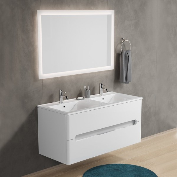 Мебель для ванной комнаты Sanvit Форма 120 белая, подвесная