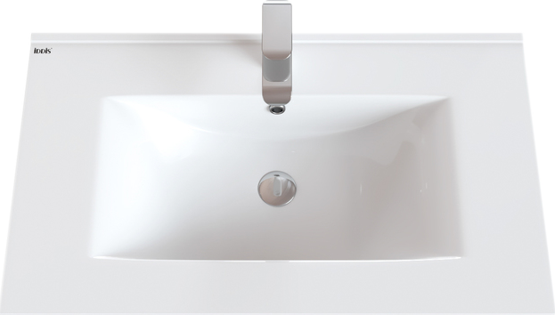 Тумба с раковиной IDDIS Oxford 80 напольная, синяя, раковина 0138000i28