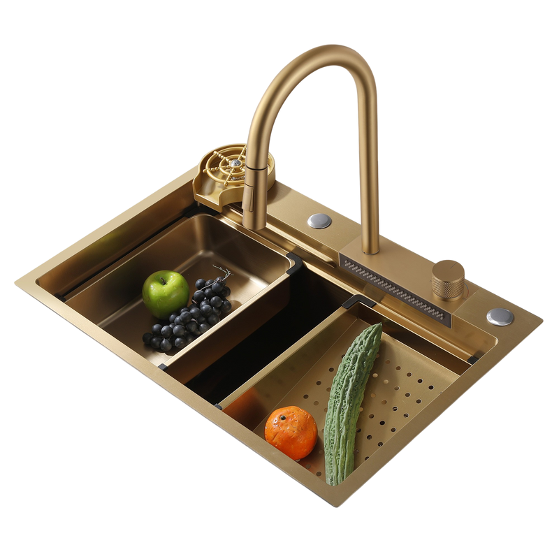 Мойка кухонная Abber Wasser Kreis AF2194G золото матовое