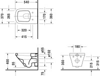 Унитаз подвесной Duravit DuraStyle 2536090000 с микролифтом