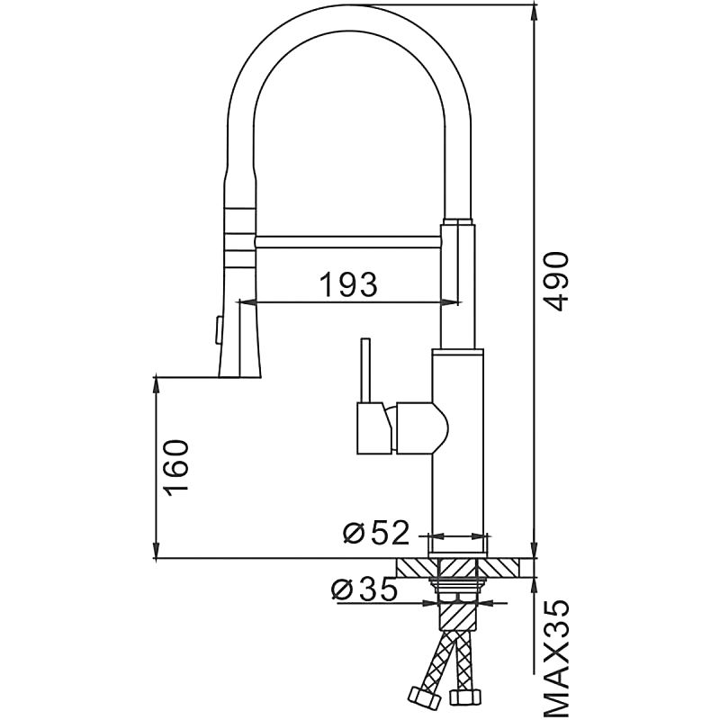 Смеситель для кухни Frap F4452-6 хром