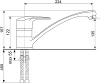 Комплект Мойка Omoikiri Tedori 66-U белая + Смеситель Ulgran -331 белый