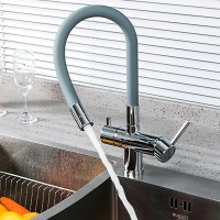 Смеситель для кухни Gappo G4398-30 с гибким изливом, хром