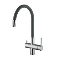 Смеситель для кухни Gappo G4398-30 с гибким изливом, хром