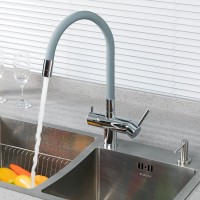 Смеситель для кухни Gappo G4398-30 с гибким изливом, хром