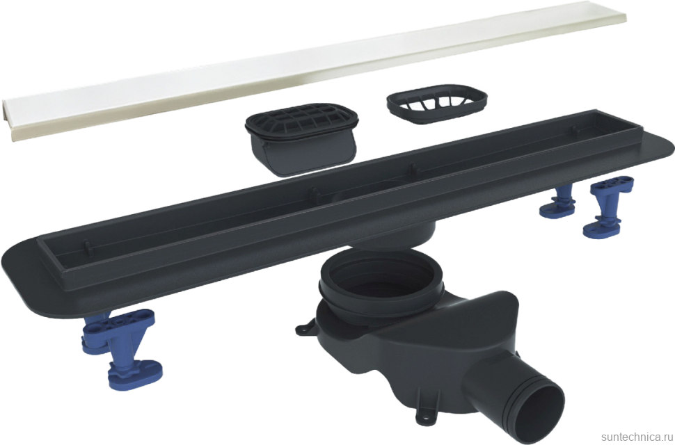 Душевой трап (лоток) BelBagno Luce BB-LD-LUCE-60-BIANCO 55 см, матовый белый