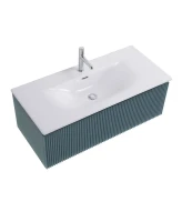 Тумба с раковиной BelBagno Uno 100 подвесная, 1 ящик, матовая голубая