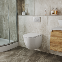 Унитаз подвесной Bauedge Bau Dream Hurricane 5 Inclosed безободковый, с микролифтом