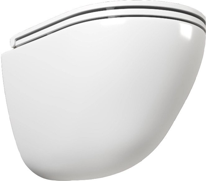 Унитаз подвесной Bauedge Bau Dream Hurricane 5 Inclosed безободковый, с микролифтом