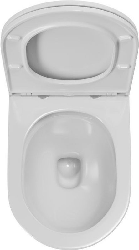 Унитаз подвесной Bauedge Bau Dream Hurricane 5 Inclosed безободковый, с микролифтом