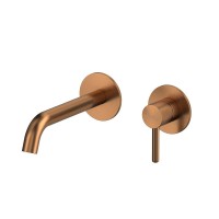 Смеситель для раковины WHITECROSS 2-Y1225CPB брашированная медь