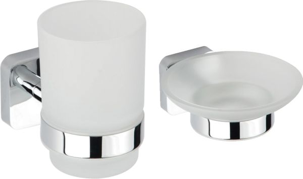 Комплект Мыльница Bemeta Tasi 154108022 + Стакан 154110012