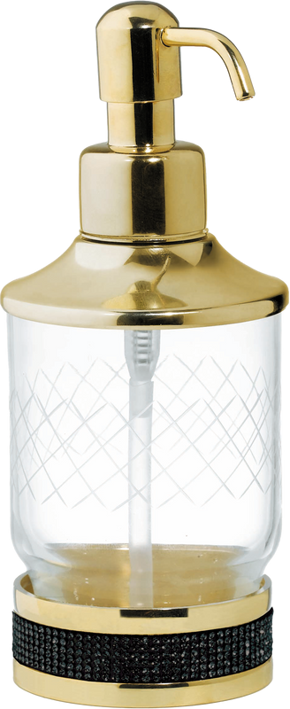 Дозатор Boheme Royal Cristal Black Gold настольный
