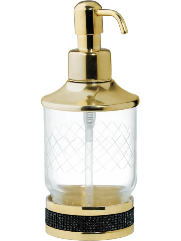 Дозатор Boheme Royal Cristal Black Gold настольный
