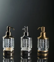Дозатор Boheme Royal Cristal Black Gold настольный Дозатор Boheme Royal Cristal Black Gold настольный