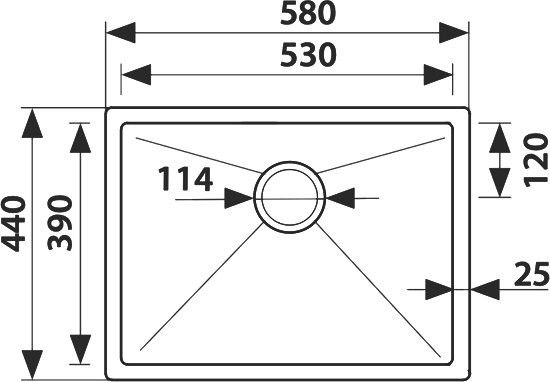 Мойка кухонная Kaiser KSM-5844
