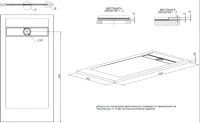 Поддон для душа Allen Brau Infinity 160х80 см, антрацит