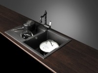 Комплект Мойка Omoikiri Sakaime 78-2-BL черная + Измельчитель Nagare slim 900