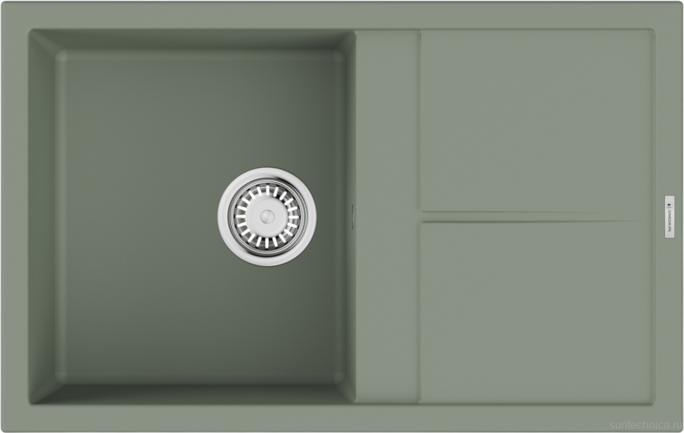 Комплект Мойка Omoikiri Sumi 79A-WG wind green + Измельчитель Nagare 750