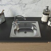Мойка кухонная Domaci Равенна Ssik DCL 500*400 (6) 1T отверстие под смеситель слева Мойка кухонная Domaci Равенна Ssik DCL 500*400 (6) 1T отверстие под смеситель слева