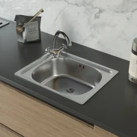 Мойка кухонная Domaci Равенна Ssik DCL 500*400 (6) 1T отверстие под смеситель слева Мойка кухонная Domaci Равенна Ssik DCL 500*400 (6) 1T отверстие под смеситель слева