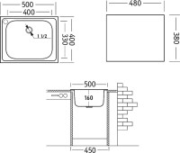 Мойка кухонная Domaci Равенна Ssik DCL 500*400 (6) 1T отверстие под смеситель слева Мойка кухонная Domaci Равенна Ssik DCL 500*400 (6) 1T отверстие под смеситель слева