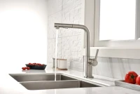 Смеситель для кухни Paulmark Neo Ne214419-BS брашированная сталь