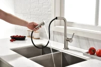 Смеситель для кухни Paulmark Neo Ne214419-BS брашированная сталь