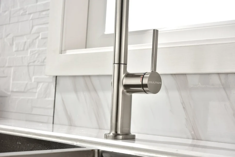 Смеситель для кухни Paulmark Neo Ne214419-BS брашированная сталь