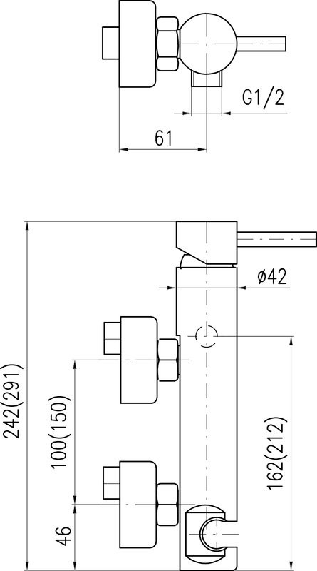 Смеситель для душа Rav Slezak Seina SE980.5Z