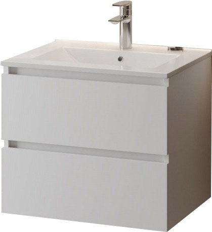 Тумба с раковиной Teymi Laina 60 матовая белая