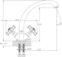 Смеситель для кухни Haiba HB24 HB4724