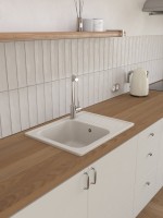 Мойка кухонная Domaci Болонья М-15-003 бежевая Мойка кухонная Domaci Болонья М-15-003 бежевая