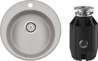 Комплект Мойка Paulmark Gelegen 50 PM404800-GR серый + Измельчитель Bone Crusher BC 910-AS Комплект Мойка Paulmark Gelegen 50 PM404800-GR серый + Измельчитель Bone Crusher BC 910-AS