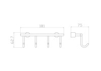 Крючок Wonzon & Woghand WW-9382-4 хром