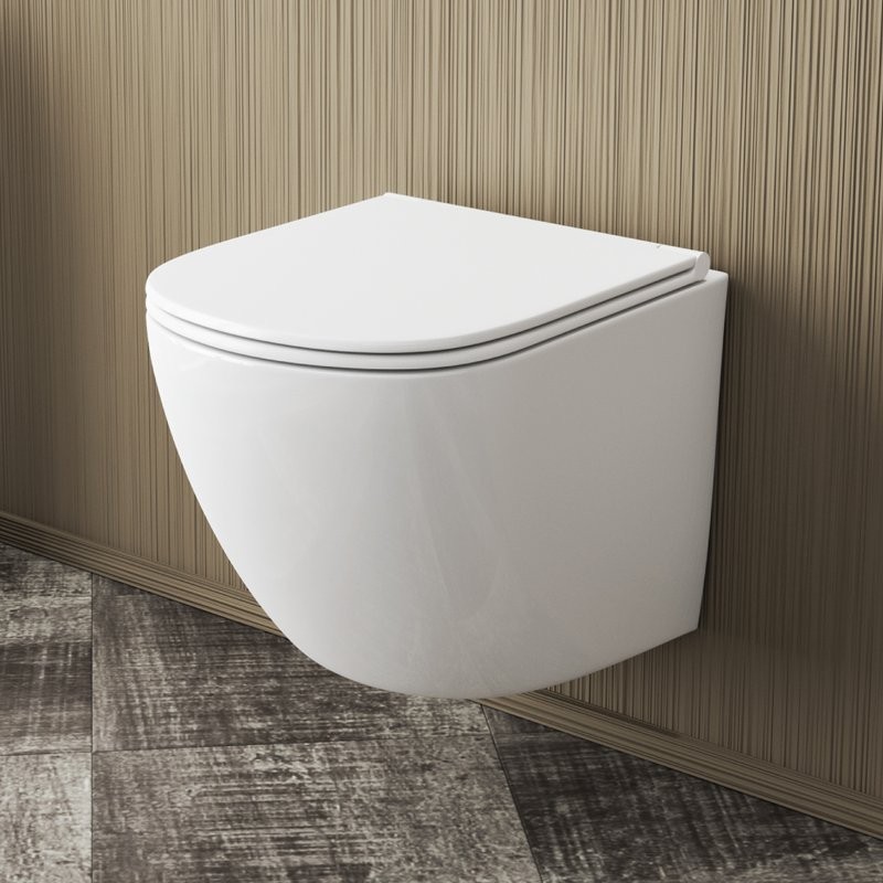 Комплект Унитаз подвесной Owl 1975 Vind TOWLT190302 безободковый + Инсталляция Grohe Rapid SL 38772001 3 в 1 с кнопкой смыва + Шумоизоляция 37131000