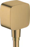 Шланговое подключение Hansgrohe FixFit 26457140 шлифованная бронза