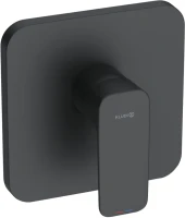 Встраиваемый смеситель для душа и ванны Kludi Pure&Style 406553975 черный матовый, с внутренней частью 88011
