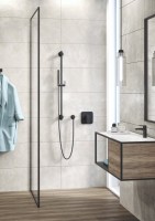 Встраиваемый смеситель для душа и ванны Kludi Pure&Style 406553975 черный матовый, с внутренней частью 88011