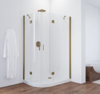 Душевой уголок Vegas Glass AFS-F 110*100 05 01 R профиль бронза, стекло прозрачное