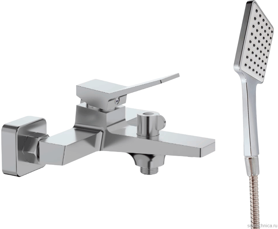 Смеситель для ванны с душем Haiba HB60818 хром