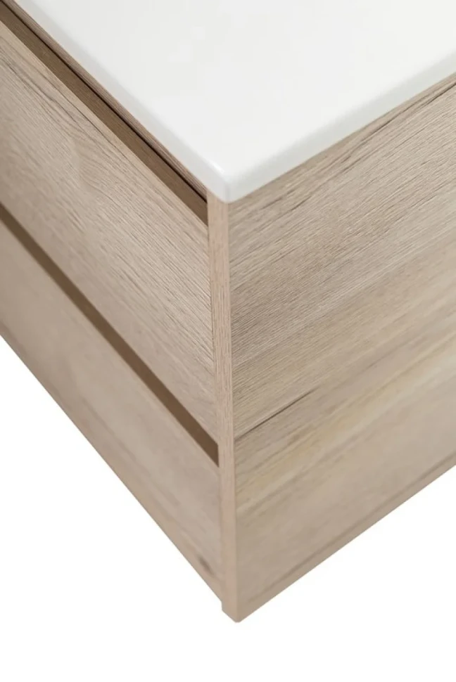 Тумба с раковиной BelBagno Kraft 120 для двоих, 4 ящика, rovere galifax bianco