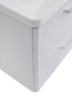 Мебель для ванной комнаты BelBagno Due 60 ручки хром полированный, bianco lucido