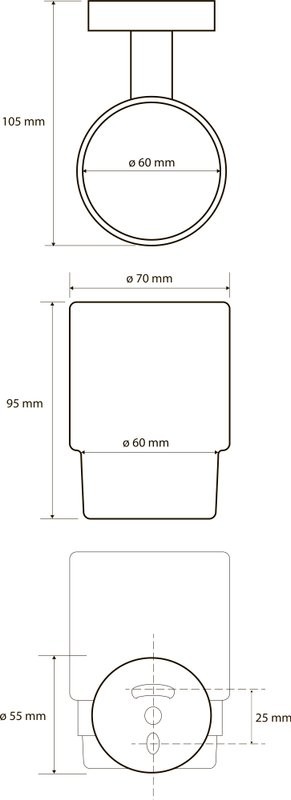 Набор Стакан Bemeta Brilo 161110012 + Мыльница 161108042