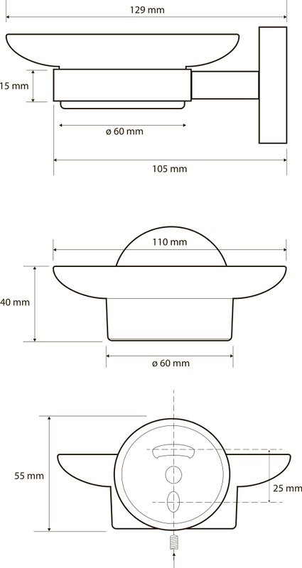 Набор Стакан Bemeta Brilo 161110012 + Мыльница 161108042