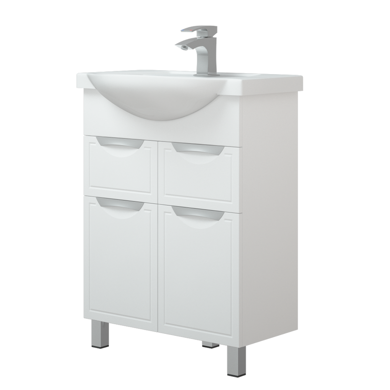 Тумба под раковину без столешницы Corozo Монро Z2 65 белая