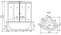 Душевой бокс Timo Standart T-1125