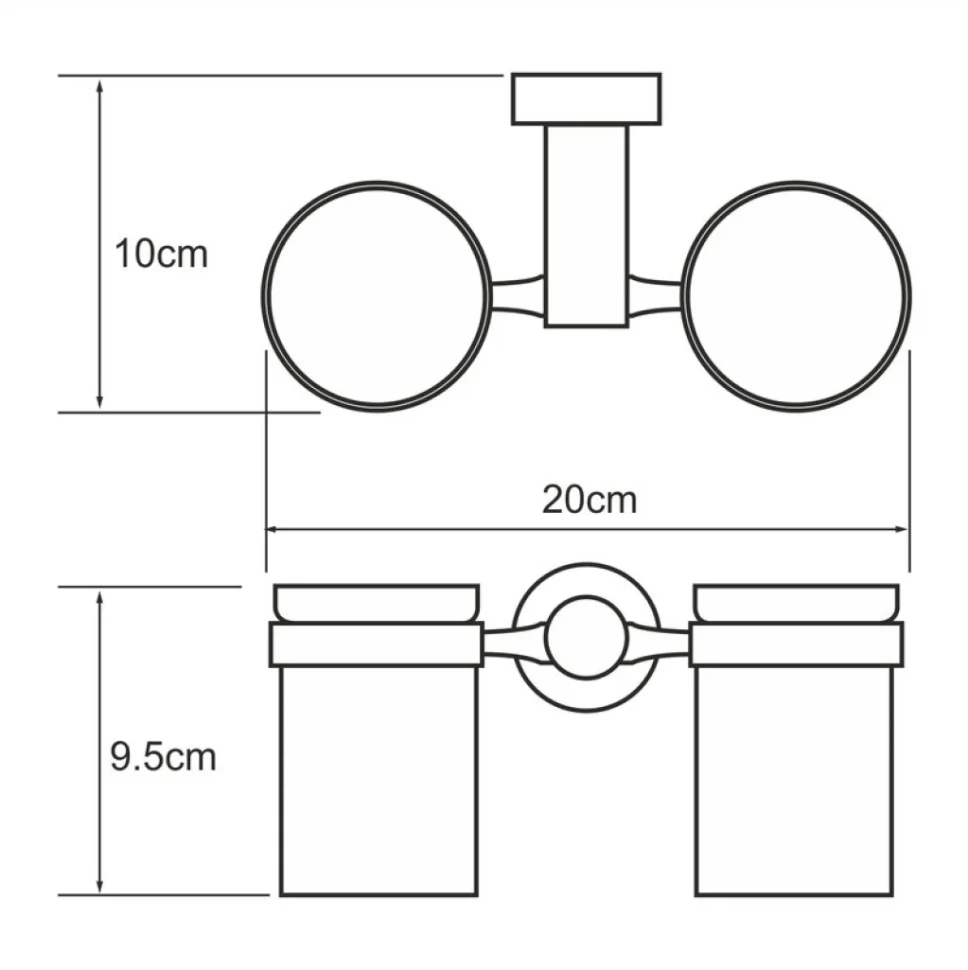 Набор Стакан Wasserkraft Donau K-9428D + Дозатор K-2499